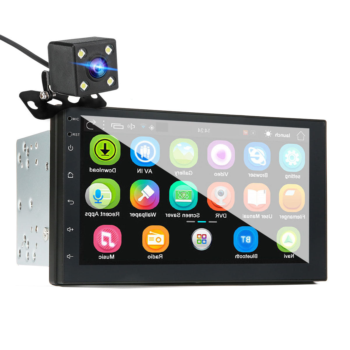 7inch 2 Din Auto Touchscreen Android 10 Autoradio MP5-Player Eingebautes  Wifi GPS mit Carplay Android