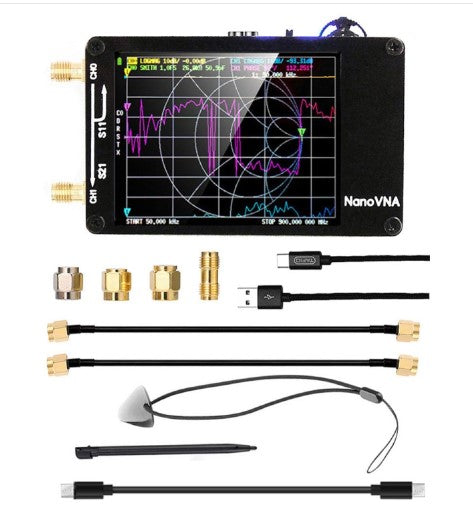 NANOVNA-H Upgraded Version 2.8 Inch TFT 50Khz-1.5Ghz Vector Network Antenna Analyzer MF HF VHF UHF With SD Card Slot Without Card