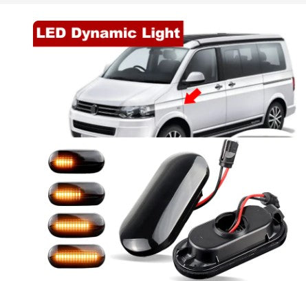 Volkswagen VW Transporter Mutlivan T5 7E 7F 7J 7H 2007 2008 2009 2010 2011 to 2015 Dynamic LED Indicator Side Marker Signal