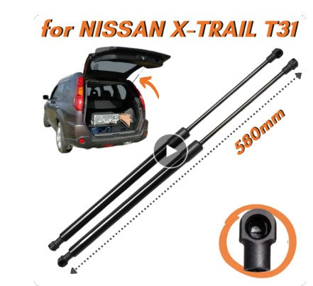 Carbon Fiber Trunk Struts for Nissan X-Trail T31 2007-2014 SUV Rear Tailgate Boot Gas Springs Struts Shock Lift Supports