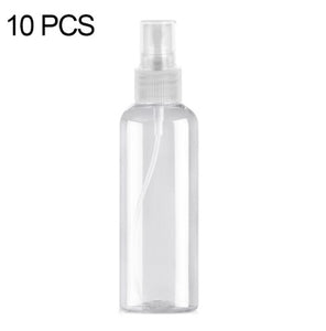 10 PCS 100ML PET Clear Spray Bottle Disinfection Solution Container