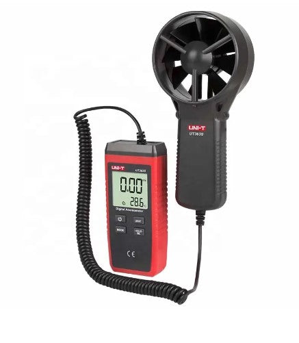 UT363S Digital Portable Wind Speed Air Volume Measuring Meter Anemometer 30m/s LCD Electronic tachometer with Backlight