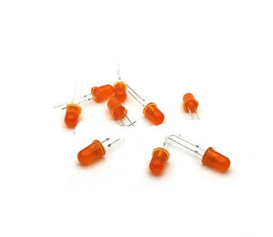 100pcs/lot 5MM/F5 orange light emitting diode DIP LED lamp round head LED orange light super bright short pin