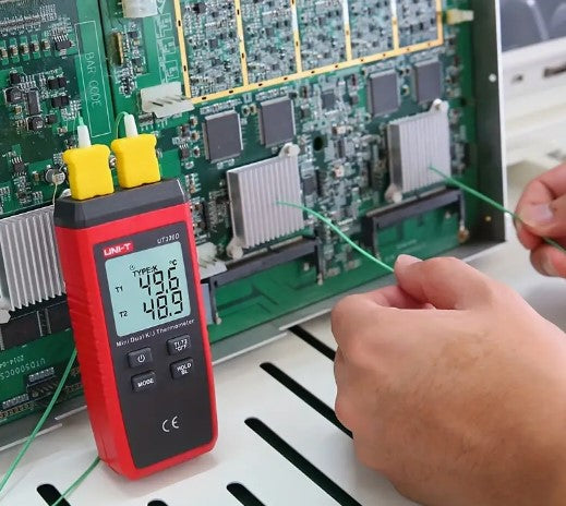 UNI-T Digital Thermometer Contact Dual K/J Type Thermocouple High Precision Temperature Tester