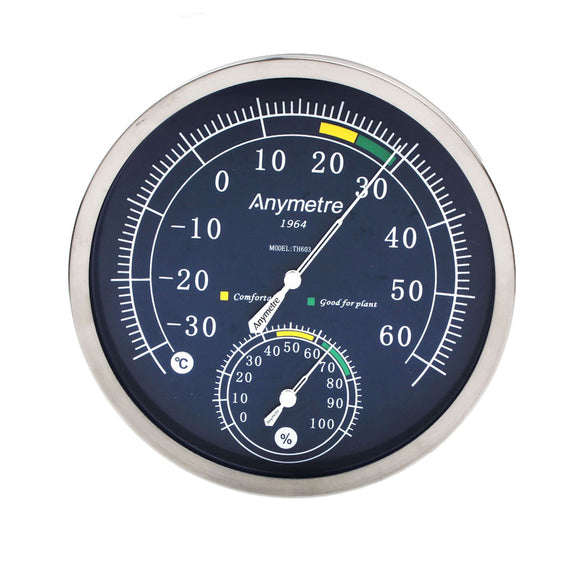 TH603 Stainless Steel Indoor  -30 to 60C Hygrometer 0% to 100%RH Thermometer