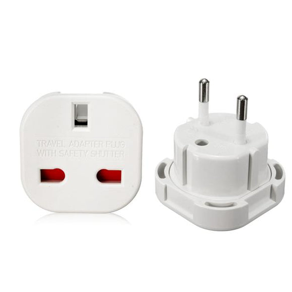 UK To EU Plug Converter Adaptor Travel Power Connections