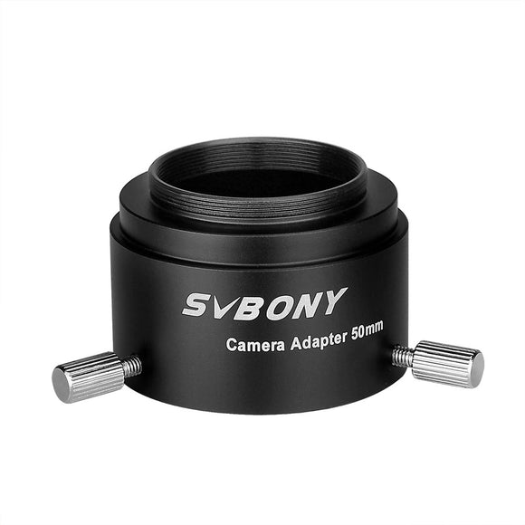 SVBONY SV186 Universal T2 Camera Photo Adapter for Telescope Spotting Scope Eyepieces Adaptor Inner Diameter 50mm