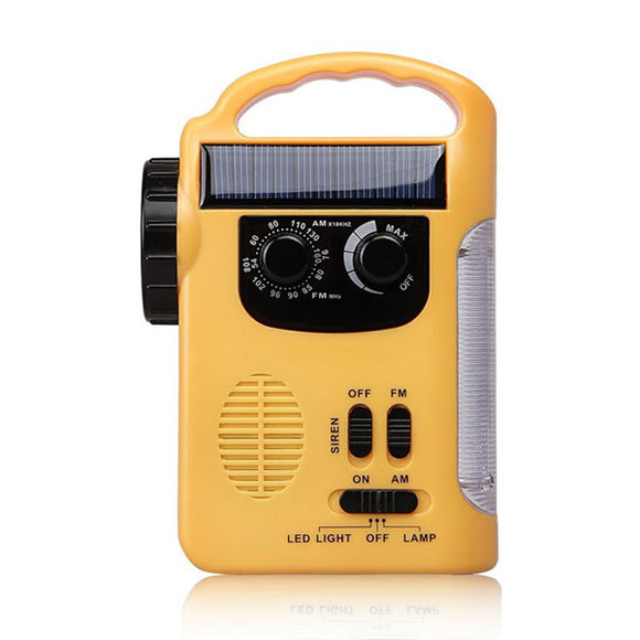 Potable Multifunctional Handy Crank Dynamo FM Radio With Led Flashlight Mobile Phone Charger