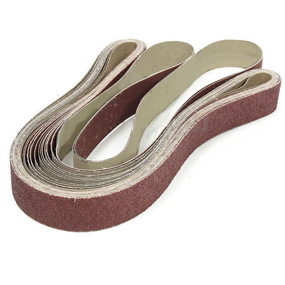 14Pcs 5x180cm Sanding Belts 36 to 600 Grit Aluminium Oxide Abrasive Sanding Belts