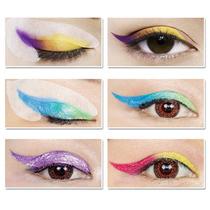 60Pcs Gentle Cat Eye Eyeliner Stencil Eye Shadow Guide Models Template Shaper Beauty Makeup Tools