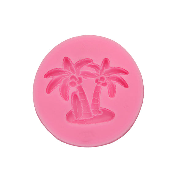 3D Coconut Palm Silicone Mold Fondant Mould Creative Baking Tools Accessories