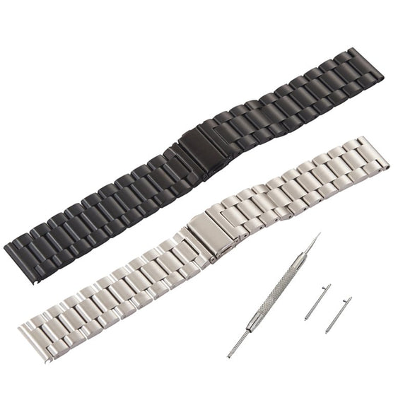 20mm Watch Band Stainless Steel Wrist Link Straps for Garmin Vivoactive 3