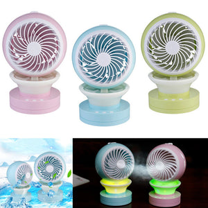 Mini Portable Air Conditioning Fan USB Mist Spray Home Office Cooling Humidifier