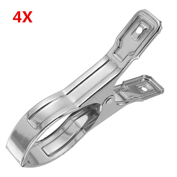 4Pcs 14cm Stainless Steel Clothes Clips Large Size Pegs Hanger for Quilts Coats Pants