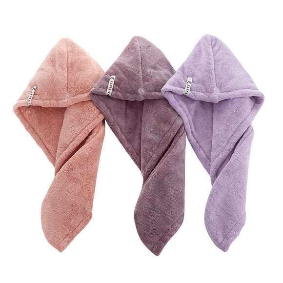 Women Magic Fast Hair Drying Towel Head Wrap Absorbent Makeup Cosmetics Cap Bath Tool