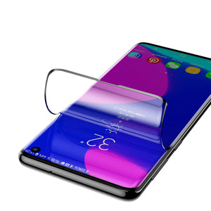 2 Packs Baseus Support Ultrasonic Fingerprint Screen Protector For Samsung Galaxy S10/S10 Plus Soft Curved Edge PET Film