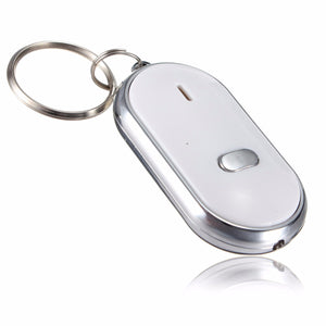 10pcs Whistle Key Finder Keychain Sound LED With Whistle Claps