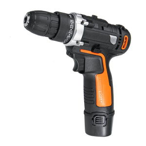 12V Cordless Electric Drill 2-Speed Screwdriver 25+1 Torque 10mm Chuck W/ 1 or 2 Battery