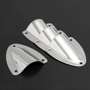 4Pcs Stainless Steel Sliver Clam Shell Vent Boat Marine Accessory