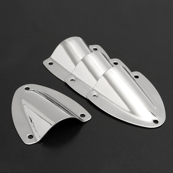 4Pcs Stainless Steel Sliver Clam Shell Vent Boat Marine Accessory