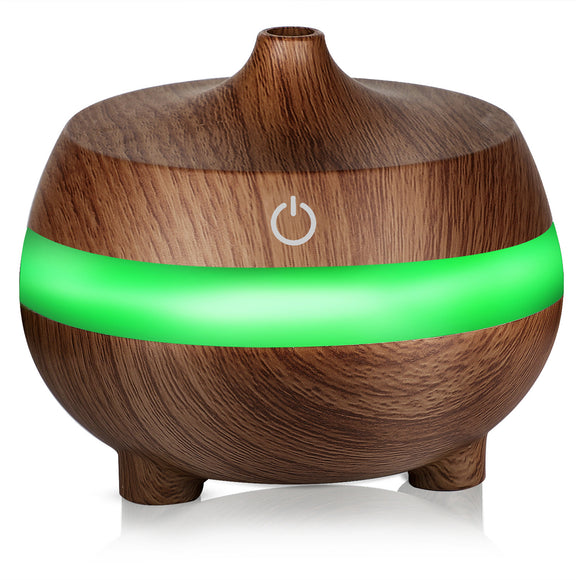 300ml Essential Oil Diffuser Air Humidifier with 7 Color Lights USB Aromatherapy Diffuser with Auto Shut-off Function Cool Mist Humidifier