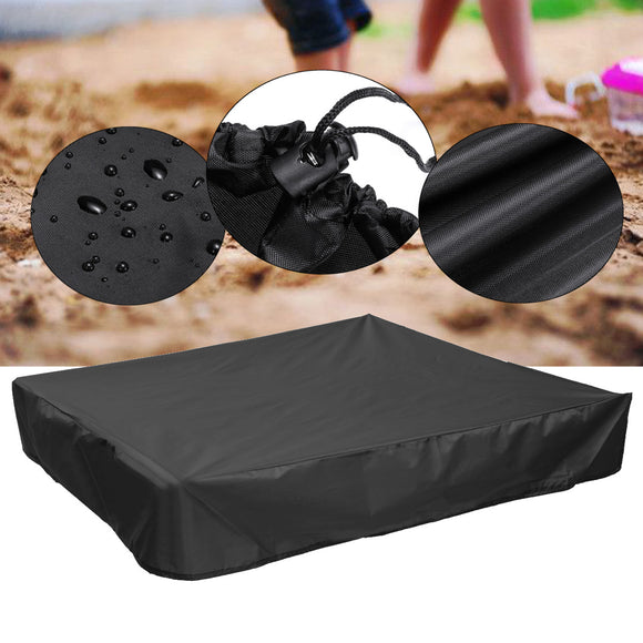 Green Sandbox Sandpit Cover Dustproof Waterproof with Drawstring