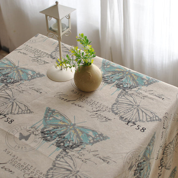 American Style Cotton Linen Tableware Mat Table Runner Tablecloth Desk Cover Heat Insulation