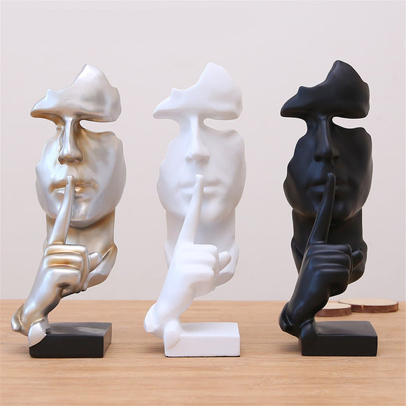 Modern Resin Figure Statue Craft Abstract Sculpture Arts Office Home Xmas Decorations