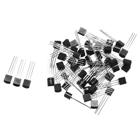 50Pcs TO-92 30V 0.6A 2N2222A Triode Transistor NPN 2N2222 Switch Transistors