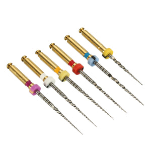 6pc Dental Heat Activated Niti Endodontic Root Canal File For Machine Root Canal Tools