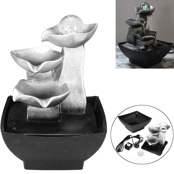 Rockery Fountain Waterfall Feng Shui Desktop Water Sound Indoor Table Desk Decorations