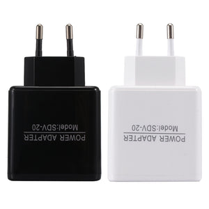 EU 5V 2.4A Dual USB Charger Power Adapter Intelligent Recognition For Smartphone Tablet PC