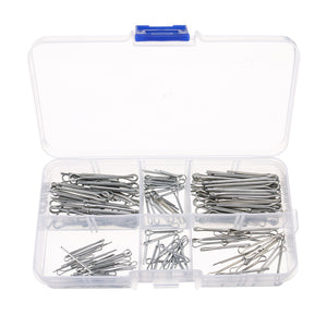 Suleve 175Pcs Split Cotter Pin Zinc Plated Hitch Pins Fasteners Assortment 5 Sizes