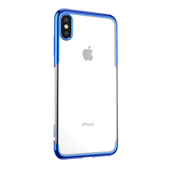 Baseus Protective Case For iPhone XS 2018 Clear Plating Anti-yellowing Soft TPU Back Cover