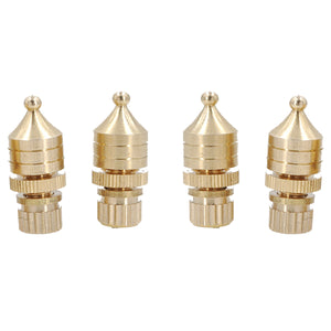 4pcs Copper Gilded Speaker Spikes Isolation Stand Foot Pads Audio Amplifier Base