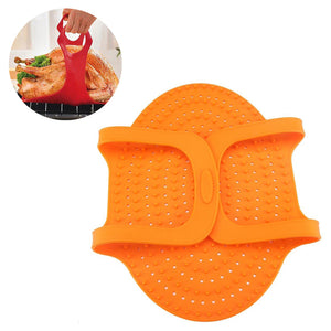 Large Silicone BBQ Mat Heat Resistant Non-Stick Oven Barbeque Meat Pad Turkey Poultry Lifter