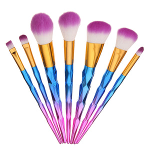 7pcs Makeup Brushes Kit Set Soft Foundation Powder Blush Blend Lip Eye Liner Cosmetics Tool