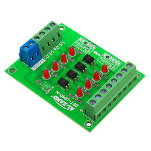 24V To 12V 4 Channel Optocoupler Isolation Board Isolated Module PLC Signal Level Voltage Converter Board 4Bit