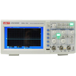 UNI-T UTD2102CEX Digital 2 Channels 1G 100MHz 7 Inch TFT LCD Storage Oscilloscope