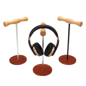 Wooden Headphone Holder Durable Desktop Headset Stand Mount Headphone Display Holder