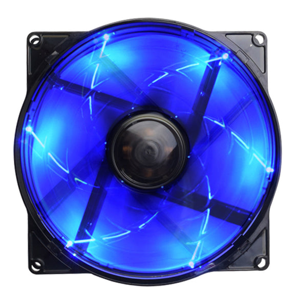 Pccooler 12cm 4 Pin Intelligent Blue LED Cooler Cooling Fan Repalcement Fan for Donghai X4 Heat Sink