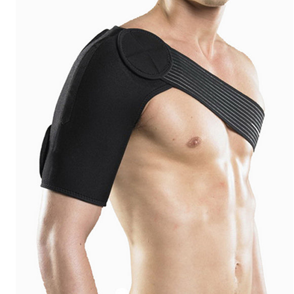 BIKIGHT Shoulder Protective Pad Brace Rotator Neoprene Compression Cuff Injury Sports