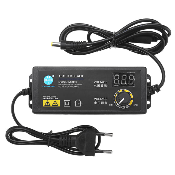 KJS-1509 3-12V 5A Power Adapter Adjustable Voltage Adapter LED Display Switching Power Supply