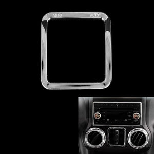 Car Window Control Panel Rim Decoration Silver ABS for Jeep Wrangler 2011 to 2016