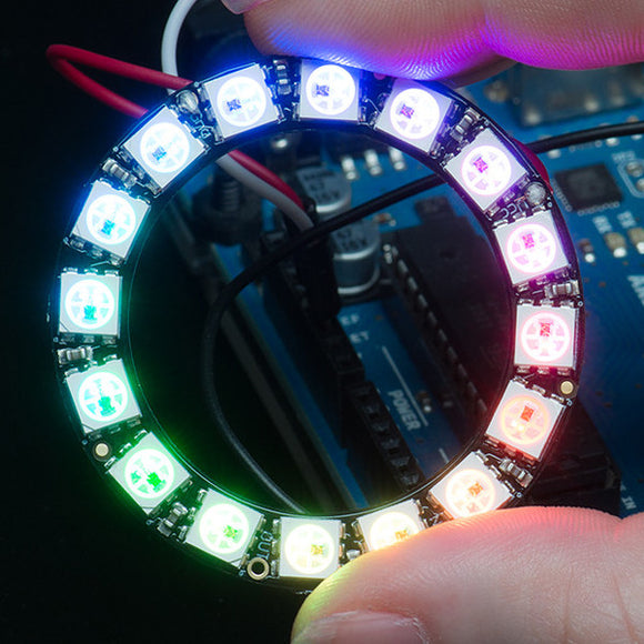 NeoPixel Ring 5V 16x 5050 RGB LED with Integrated Drivers Module For Arduino
