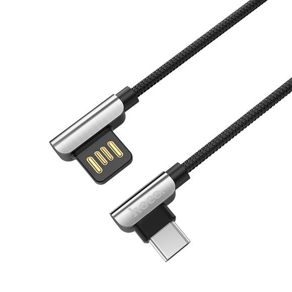 HOCO 2.4A Metal Braided Type C Fast Charging Data Cable 1.2M For Oneplus 6 5t Xiaomi Mi8 Mi A1 S9+