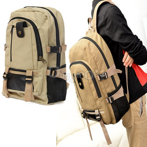 Outdoor Camping Traveling Hiking Backpack Rucksack Canvas Bag