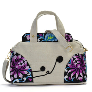 National Style Embroidered Women Cotton Handbag