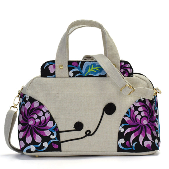 National Style Embroidered Women Cotton Handbag