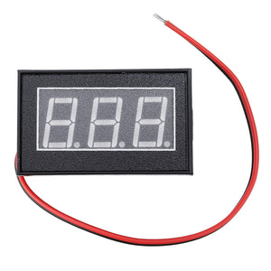 3pcs Red DC2.5-30V LCD Display Digital Voltage Meter Waterproof Dustproof 0.4 Inch LED Digital Tube